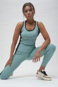 Купить Костюм для фитнеса женский бирюзового цвета 29002Br, фото 10
