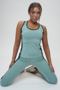 Купить Костюм для фитнеса женский бирюзового цвета 29002Br, фото 16
