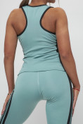 Купить Костюм для фитнеса женский бирюзового цвета 29002Br, фото 17