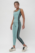 Купить Костюм для фитнеса женский бирюзового цвета 29002Br, фото 2