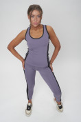 Купить Костюм для фитнеса женский фиолетового цвета 29002F, фото 19