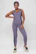 Купить Костюм для фитнеса женский фиолетового цвета 29002F, фото 2
