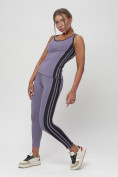Купить Костюм для фитнеса женский фиолетового цвета 29002F, фото 3