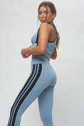 Купить Костюм для фитнеса женский голубого цвета 29002Gl, фото 19