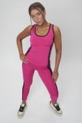 Купить Костюм для фитнеса женский розового цвета 29002R, фото 11