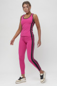 Купить Костюм для фитнеса женский розового цвета 29002R, фото 3