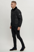 Купить Куртка классическая с мехом мужская черного цвета 2917Ch, фото 6