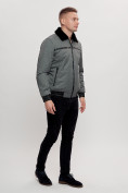 Купить Куртка классическая с мехом мужская серого цвета 2917Sr, фото 6
