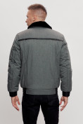Купить Куртка классическая с мехом мужская серого цвета 2917Sr, фото 8