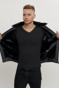 Купить Куртка классическая с мехом мужская темно-серого цвета 2917TC, фото 11