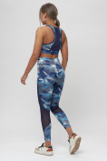 Купить Костюм для фитнеса женский синего цвета 2922S, фото 3