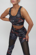 Купить Костюм для фитнеса женский темно-серого цвета 2922TC, фото 18