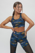 Купить Костюм для фитнеса женский темно-синего цвета 2922TS, фото 16