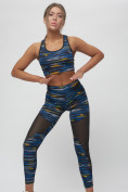 Купить Костюм для фитнеса женский темно-синего цвета 2922TS, фото 6