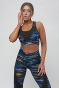 Купить Костюм для фитнеса женский темно-синего цвета 2923TS, фото 8