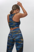 Купить Костюм для фитнеса женский темно-синего цвета 2923TS, фото 9