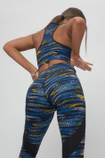 Купить Костюм для фитнеса женский темно-синего цвета 2923TS, фото 10