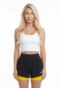 Купить Женская юбка-шорты спортивная 2 в 1 с велосипедками горчичного цвета 295_1G, фото 4