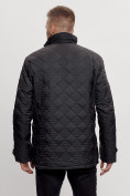 Купить Куртка классическая с мехом мужская черного цвета 2965Ch, фото 11