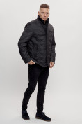 Купить Куртка классическая с мехом мужская черного цвета 2965Ch, фото 9
