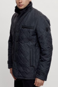 Купить Куртка классическая с мехом мужская темно-синего цвета 2965TS, фото 10