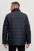 Купить Куртка классическая с мехом мужская темно-синего цвета 2965TS, фото 9