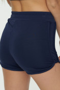 Купить Спортивные шорты женские темно-синего цвета 3005TS, фото 14