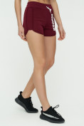 Купить Спортивные шорты женские бордового цвета 3005Bo, фото 9