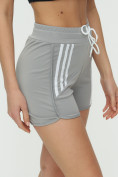 Купить Спортивные шорты женские серого цвета 3006Sr, фото 6