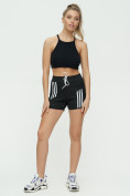 Купить Спортивные шорты женские черного цвета 3006Ch, фото 2