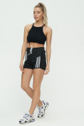 Купить Спортивные шорты женские черного цвета 3006Ch, фото 4