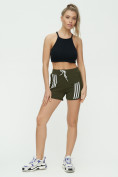 Купить Спортивные шорты женские хаки цвета 3006Kh, фото 2