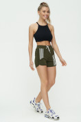 Купить Спортивные шорты женские хаки цвета 3006Kh, фото 3