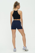 Купить Спортивные шорты женские темно-синего цвета 3006TS, фото 5