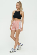 Купить Спортивные шорты женские розового цвета 3008R, фото 4