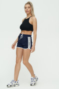 Купить Спортивные шорты женские темно-синего цвета 3008TS, фото 5