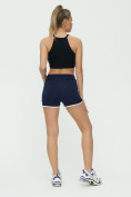 Купить Спортивные шорты женские темно-синего цвета 3008TS, фото 7