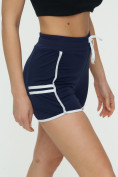 Купить Спортивные шорты женские темно-синего цвета 3010TS, фото 10