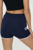 Купить Спортивные шорты женские темно-синего цвета 3010TS, фото 11