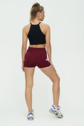 Купить Спортивные шорты женские бордового цвета 3010Bo, фото 5