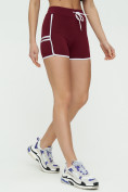 Купить Спортивные шорты женские бордового цвета 3010Bo, фото 6