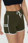 Купить Спортивные шорты женские хаки цвета 3010Kh, фото 8