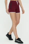 Купить Спортивные шорты женские бордового цвета 3019Bo, фото 6