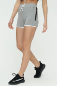 Купить Спортивные шорты женские серого цвета 3019Sr, фото 9