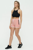 Купить Спортивные шорты женские розового цвета 3019R, фото 3