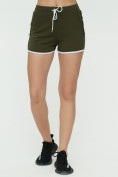 Купить Спортивные шорты женские хаки цвета 3019Kh, фото 7