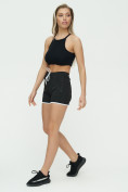 Купить Спортивные шорты женские черного цвета 3019Ch, фото 6