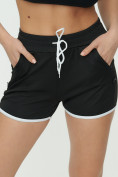 Купить Спортивные шорты женские черного цвета 3019Ch, фото 12