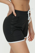 Купить Спортивные шорты женские черного цвета 3019Ch, фото 14
