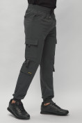 Купить Брюки джоггеры спортивные с карманами мужские болотного цвета 3073Bt, фото 8